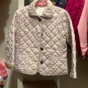 Burberry light pink jacket size 4T